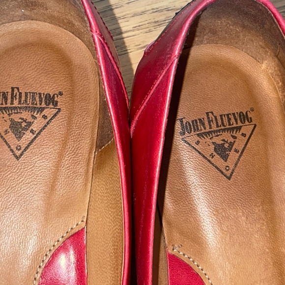 John Fluevog Presence Impulse Red flats. Size  7 *Discontinued styles GUC - Picture 12 of 12